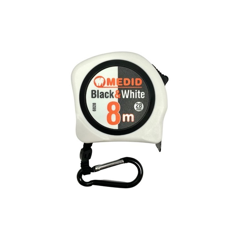 FLEXOMETRO BLACK AND WHITE 8 METROS